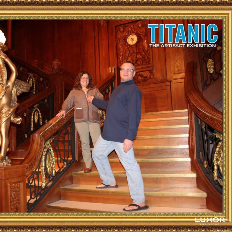 Paul and Julie descending the Titanic