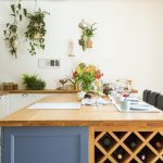 Large kitchen island with 4 chairs